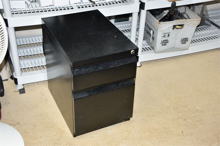 File Cabinet Black 2-Drawer