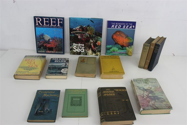 Group of 11 Vintage Books on Diving
