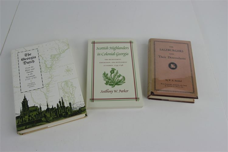 3 Books on Original Georgia Settlers