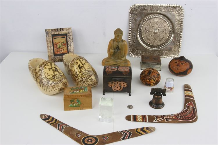 Group Lot of Decorative Accessories from Around the World