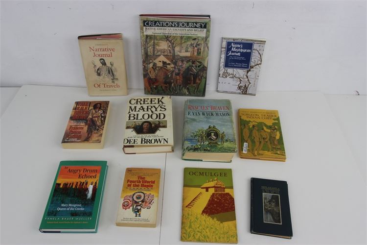 Group Ten Books on Native American, mostly Georgia