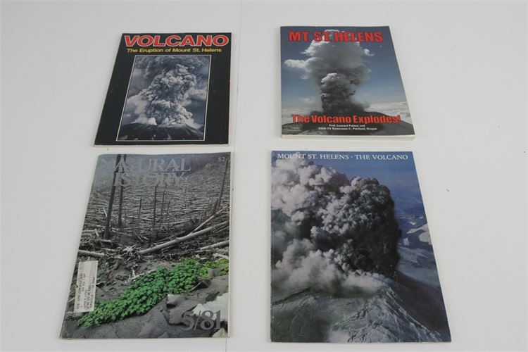 Four (4) Books on Mount St Helens Volcano