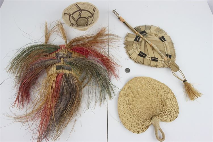 Group Lot of Basketry Items