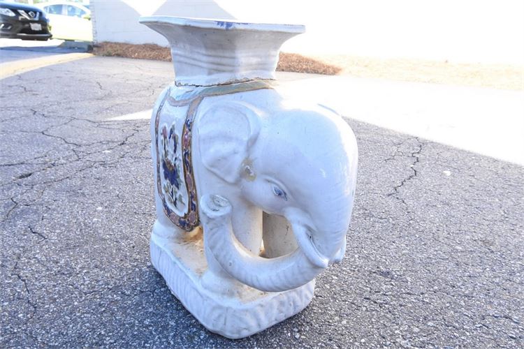 Elephant Ceramic Garden Seat