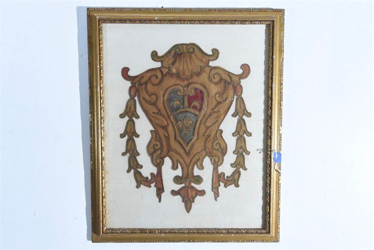 Vintage European Embroidered Panel
