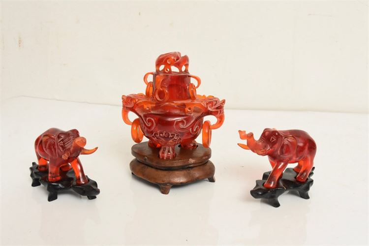 Chinese Decorative Figures and Censor