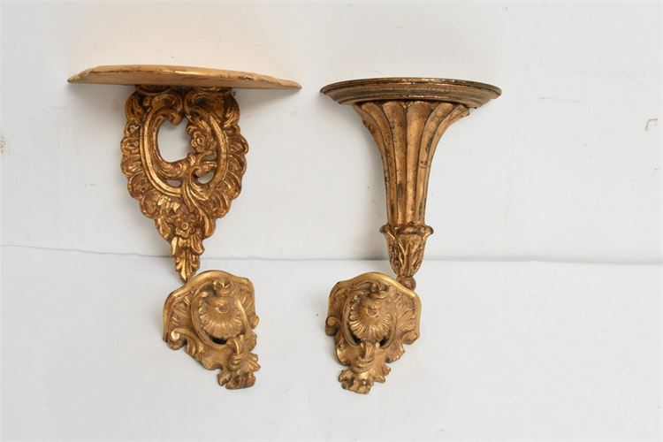 Pair of Decorate Wall Brackets, with 2 others