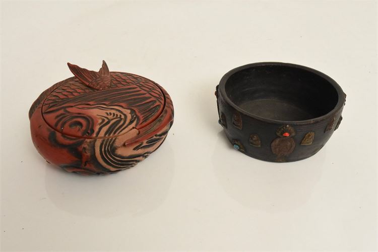 Japanese Lacquered Covered Dish