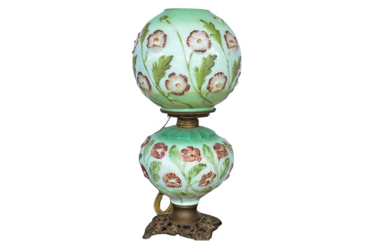 Antique Double Globe Oil Lamp