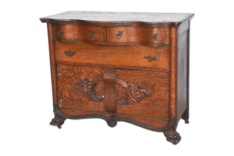 American Victorian Oak Chest of Drawers