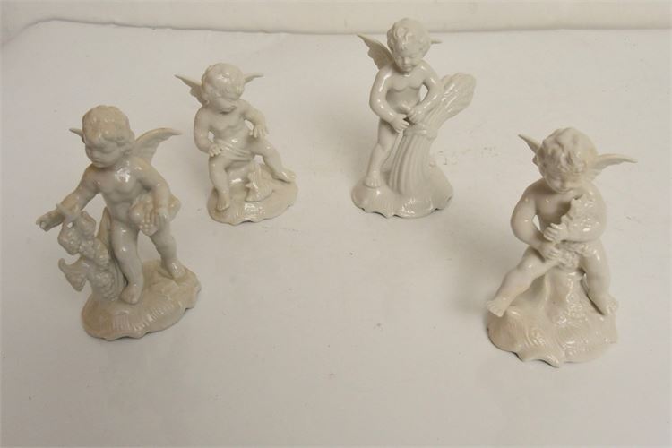 Set Porcelain Figure of Angels