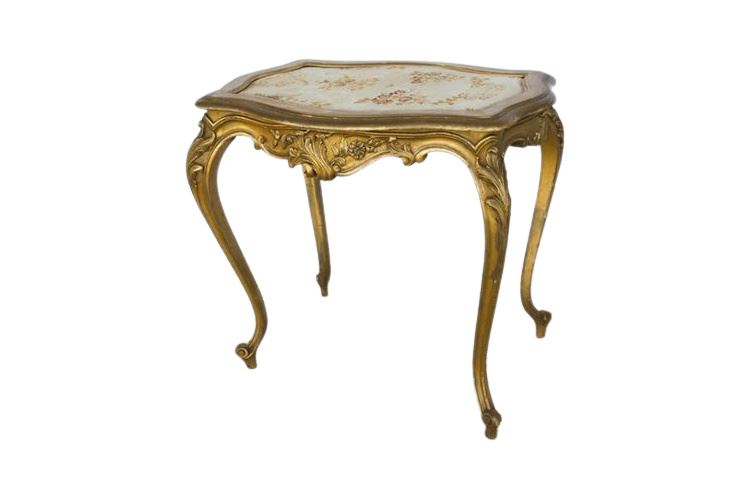 Italian Louis XV Style Giltwood Side Table