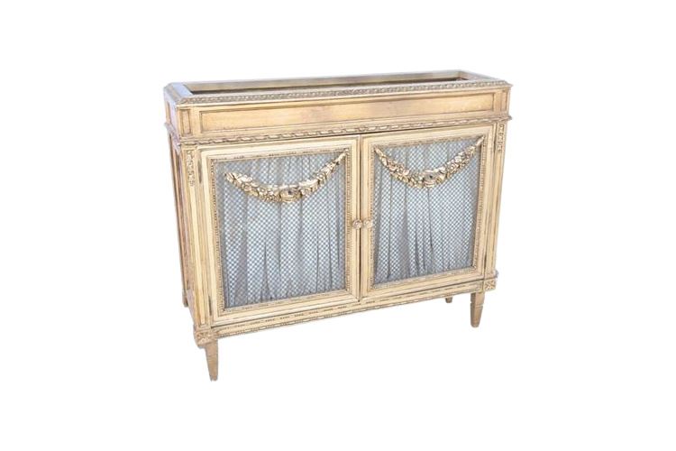 Classical Revival Giltwood Side Cabinet