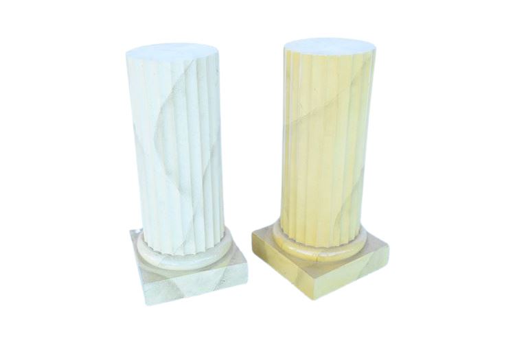Pair Neoclassical Style Wooden Pedestals