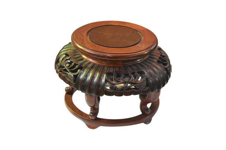 Chinese Carved Circular Pedestal