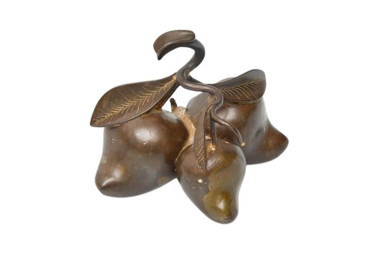 Bronze Fruit Cluster Sculpture