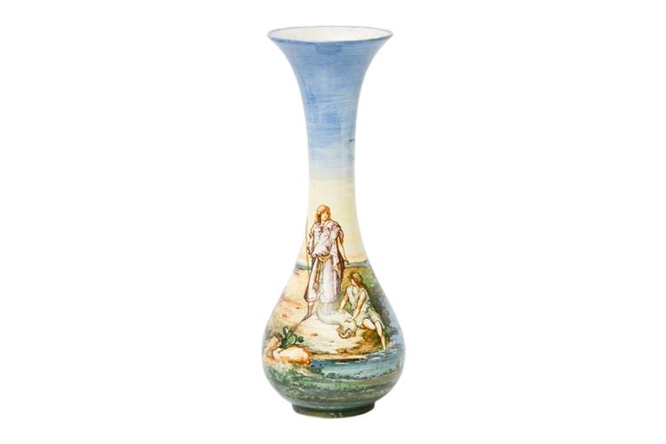 Italian MOLARONI , Pesaro Majolica Vase