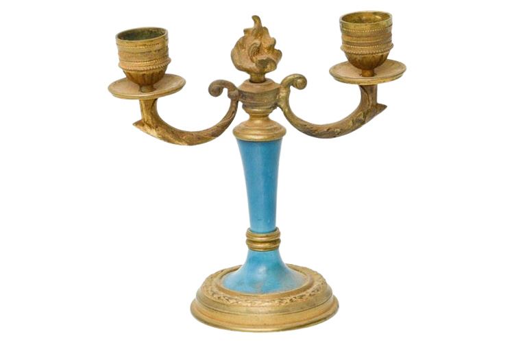 Continental Gilt Bronze Candelabrum