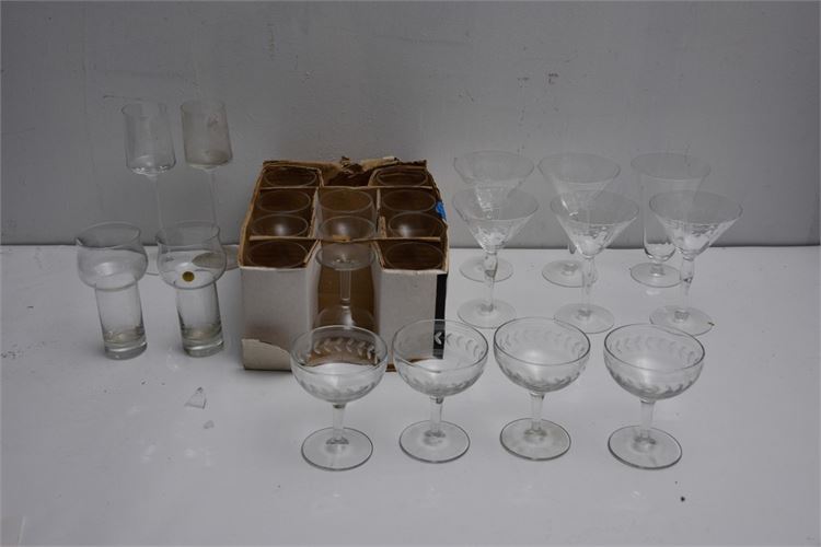 Assorted Glassware