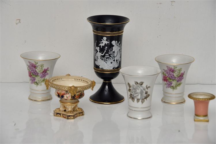Group of Italian & German Porcelain Urns