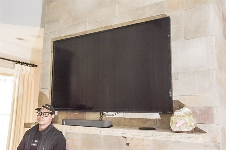 Large Visio Wall Mounted Flat Screen TV