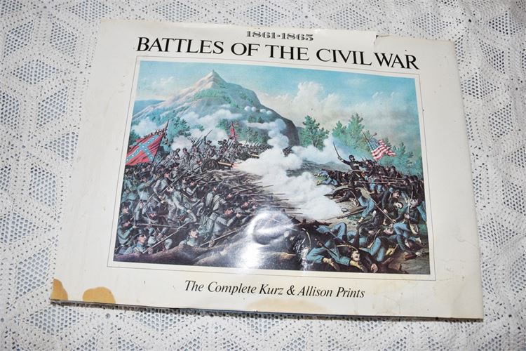 Battles of the Civil War Coffee Table Top Book