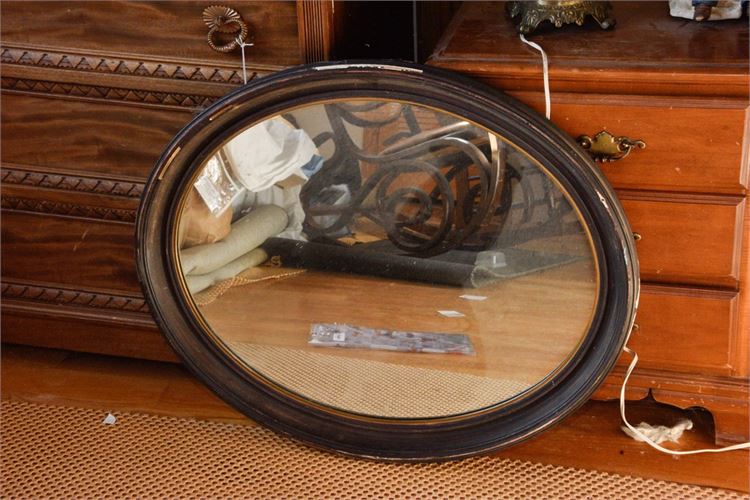 Vintage Oval Framed Mirror