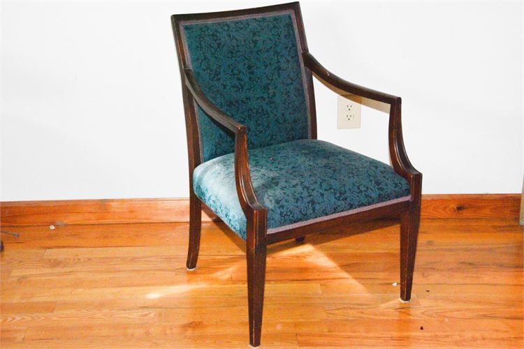 Mahogany Framed Upholstered Armchair