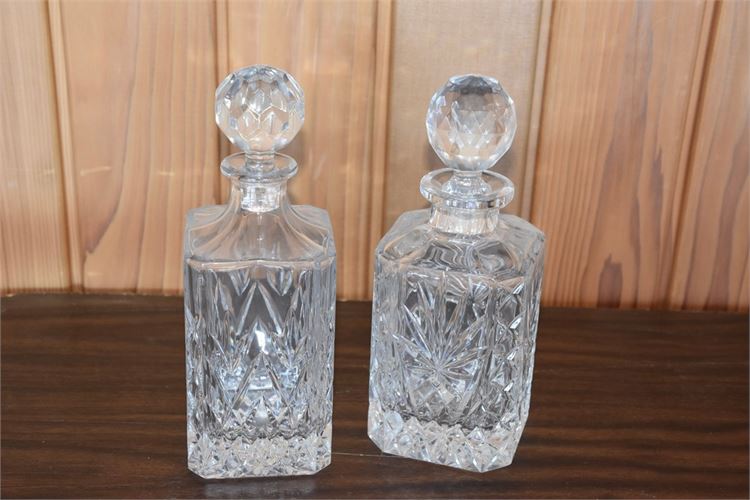 Pair Crystal Decanters