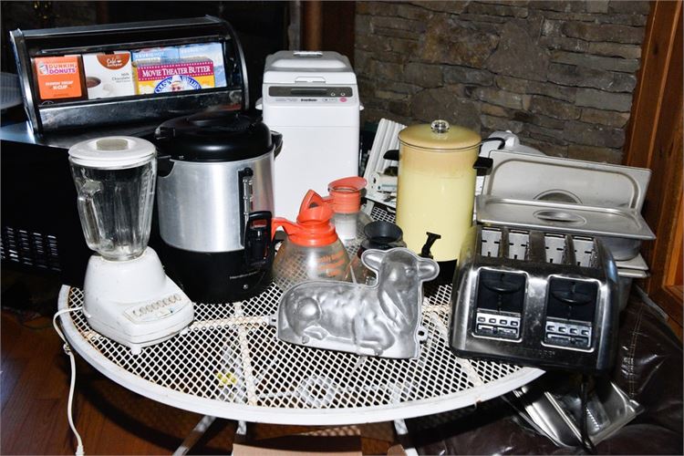 Group of Kitchen Counter top Appliances and Items