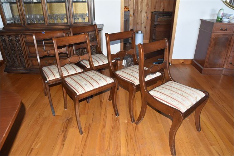 Four Mahogany Side Chairs