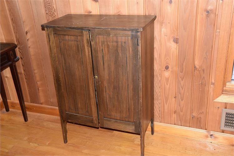 Music Cabinet with Boxed Cylinder Records