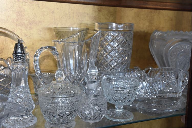 Group of Crystal and Glass Objects