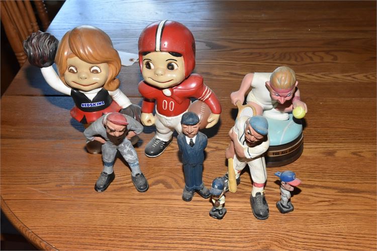 Group of Vintage Sports Related Figures