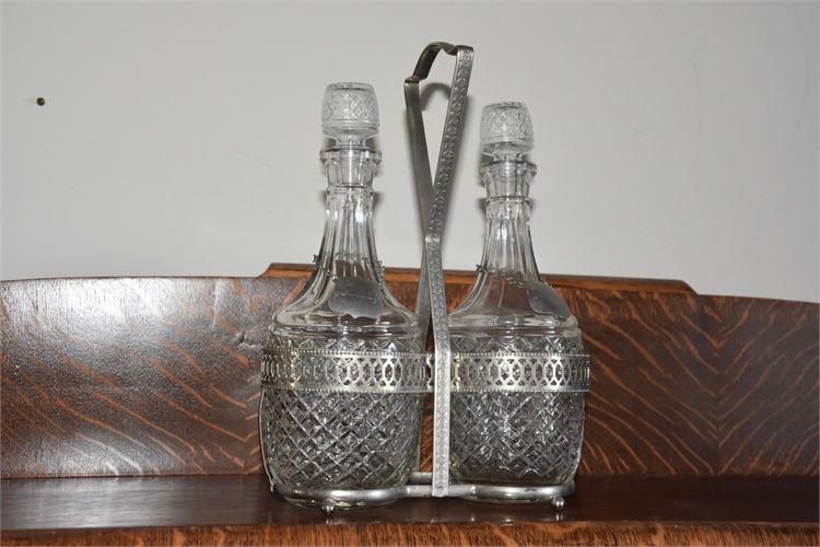 Silver Plated Decanter Set