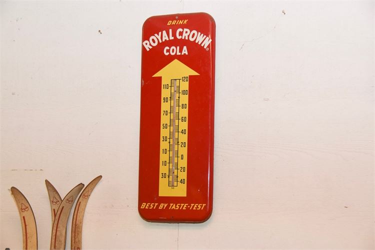 Vintage ROYAL CROWN COLA Advertising Sign