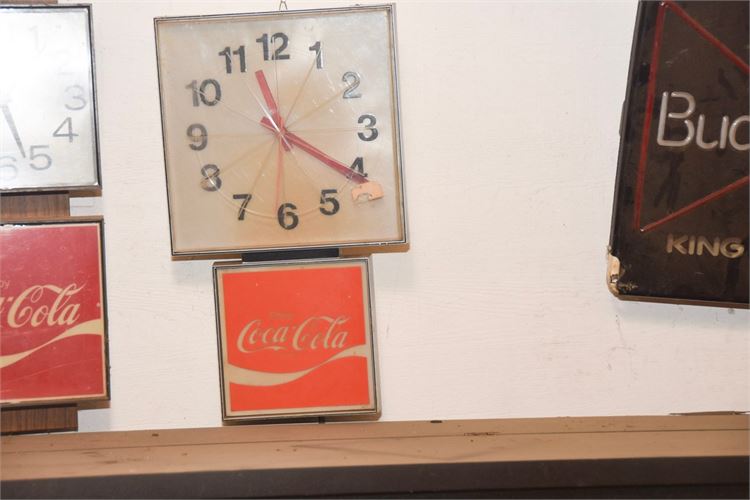 COCA-COLA Advertising Clock