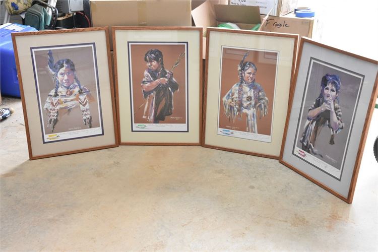 Four Barry Barnett Prints Signed