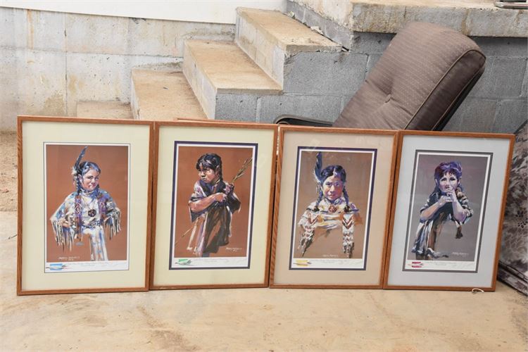 Four (4) Signed Barry Barnett Prints