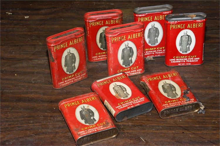 Group Lot Of PRINCE ALBERT Tobacco Tins