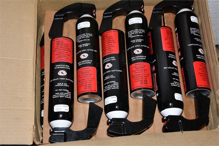 Group Lot Of Hand Held Fire Extinguishers