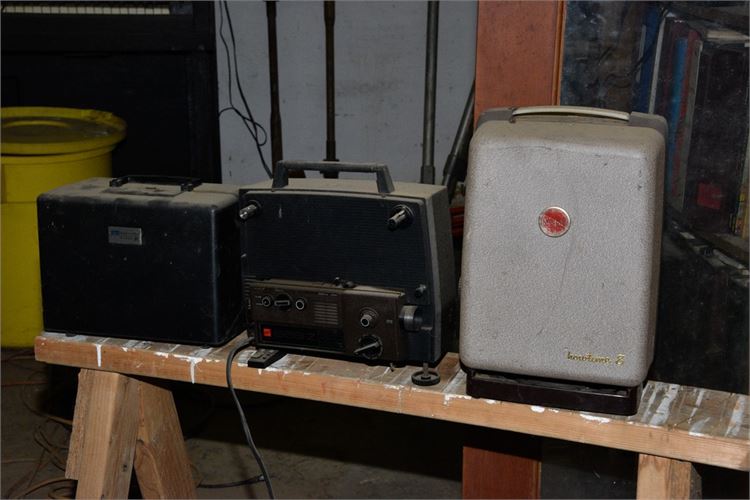 Group Lot Of Vintage Projectors