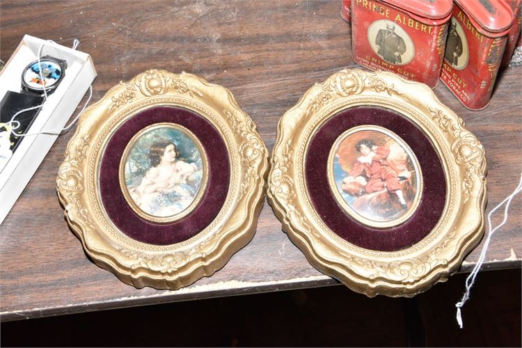 Pair Of Gilt Framed Portraits