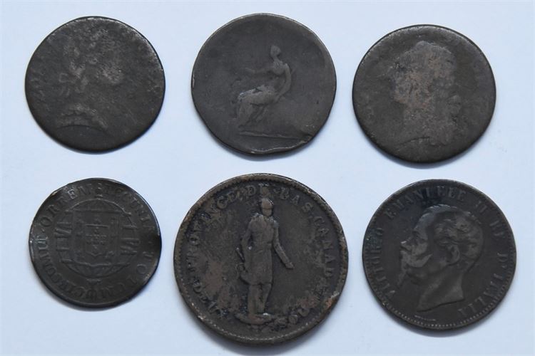 Six (6) Copper Coins