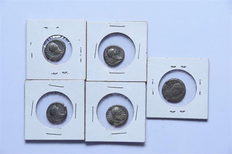 Five (5) Roman Coins