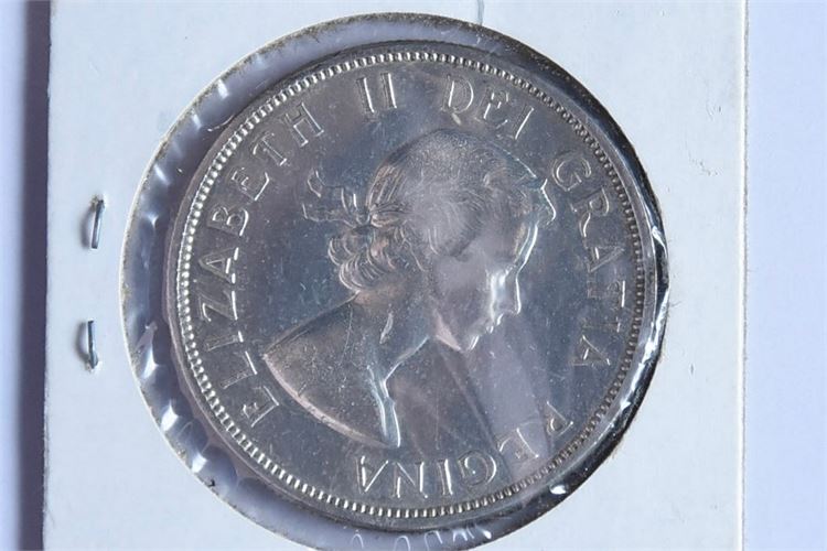 1958 Canadian $1 Silver Coin Uncirculated