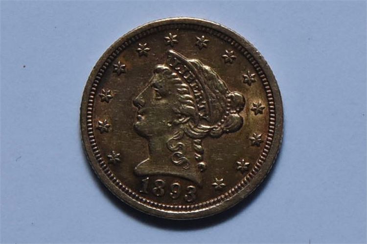 1893 Liberty Head Quarter Eagle Gold Coin
