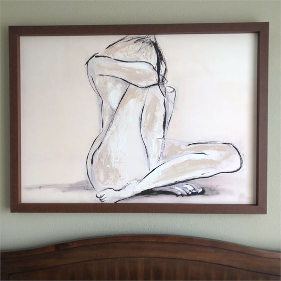 Extra Large Signed and  Numbered Abstract Nude Giclee