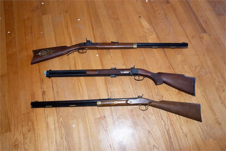 Three (3)   Antique Style Blackpowder Rifles