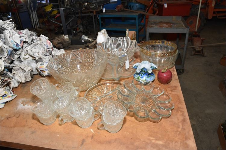 Group Lot Of Glass Dishes